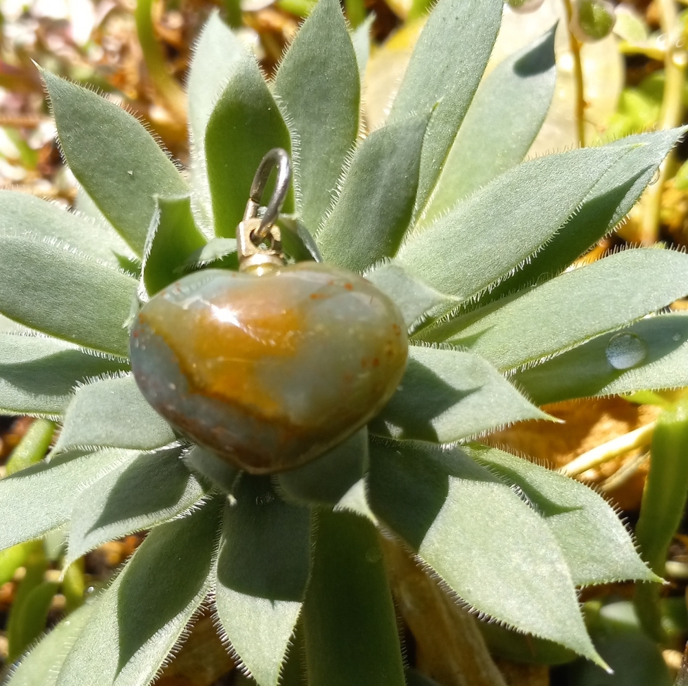 Bloodstone Heart shaped pendant